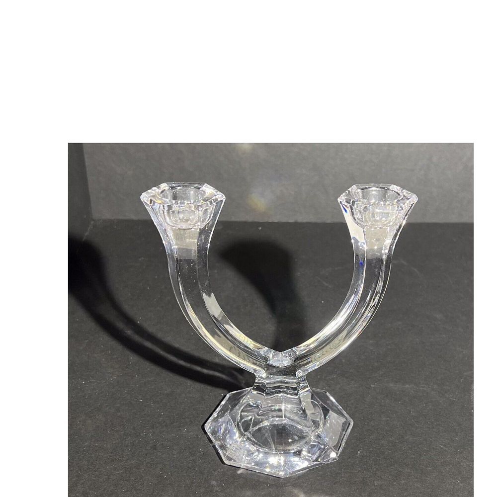 Mikasa Mayfair Crystal 2 Arm Candelabra Austria